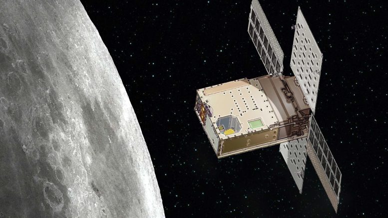 Księżyc NASA miga nad księżycem