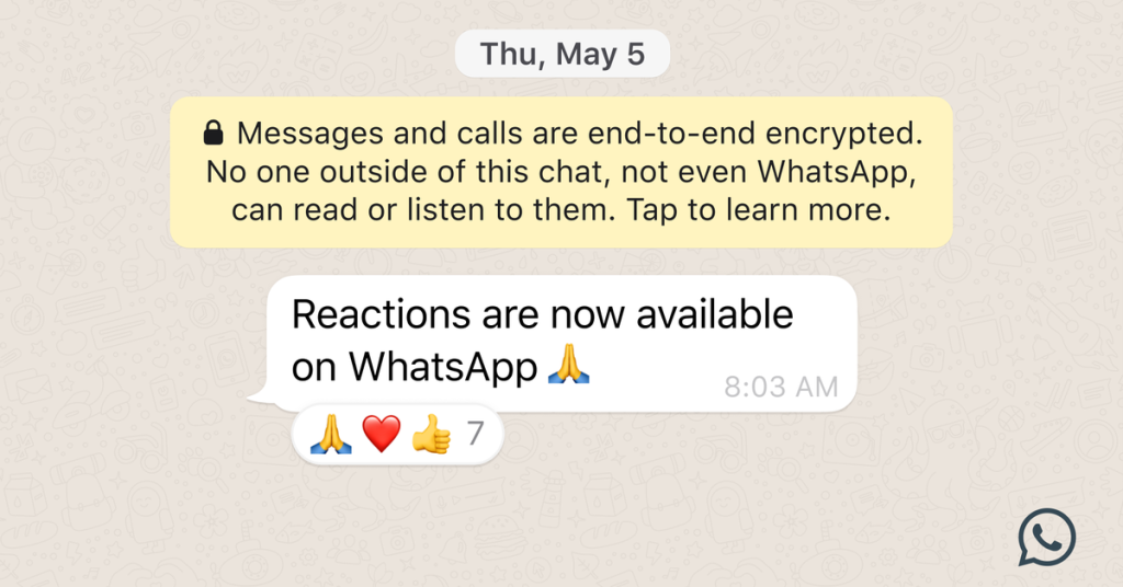 WhatsApp publikuje reakcje emoji, większe pliki i ogromne grupy