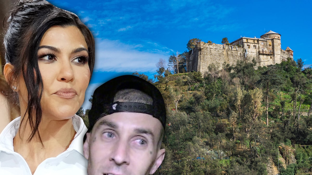 Kourtney Kardashian i Travis Parker wynajmują włoski zamek na wesele