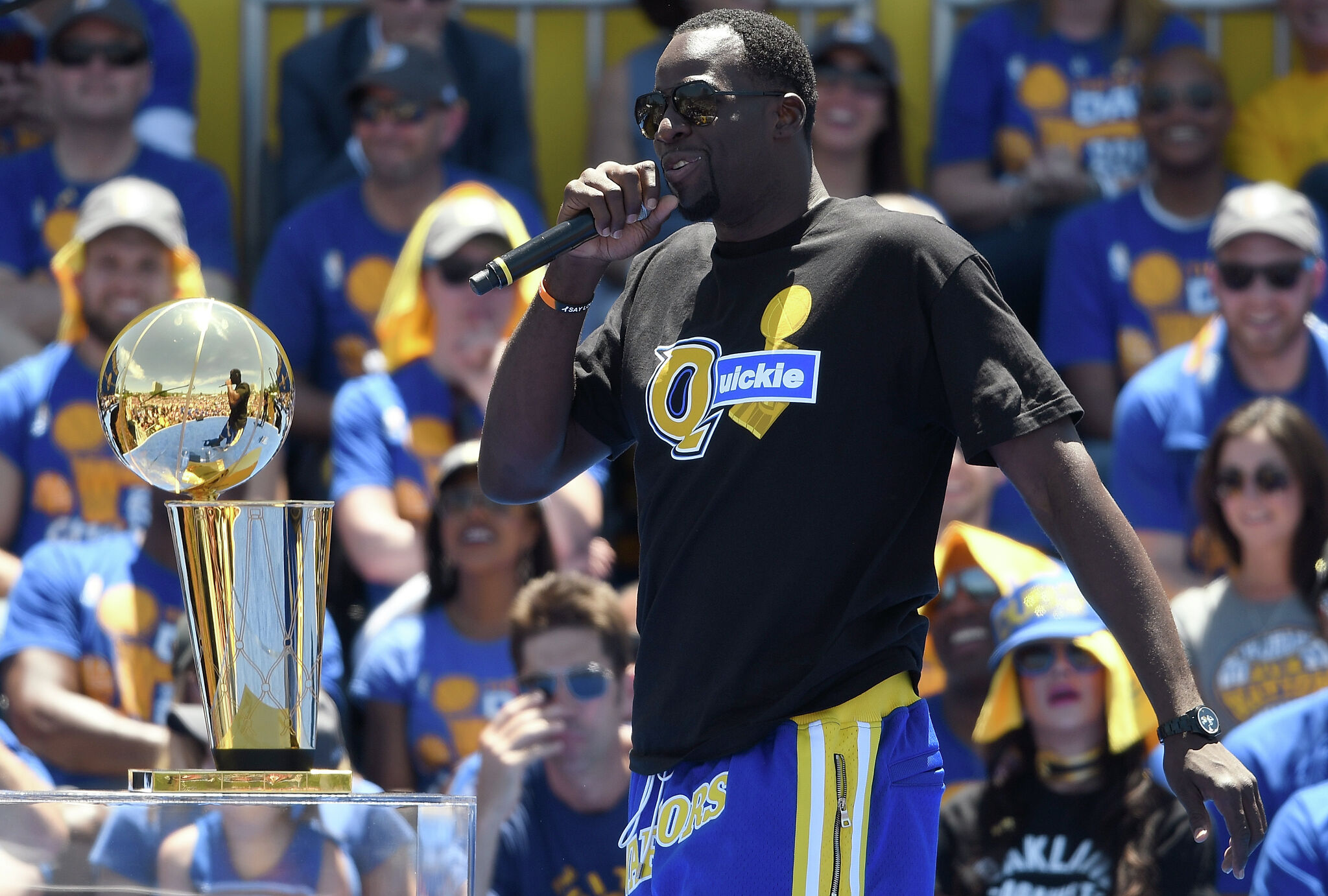 Draymond Green na paradzie tytułów Warriors: „K—wszyscy”