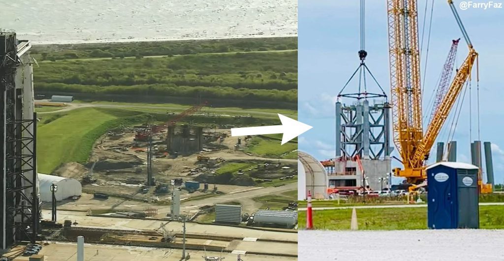 SpaceX zaczyna układać wieżę startową statku Florida Starship