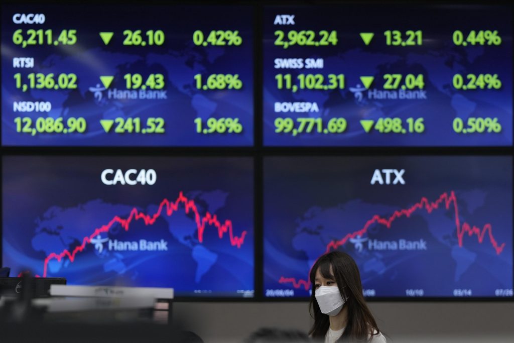 Akcje azjatyckie podążają za Wall Street przed możliwą podwyżką stóp w USA