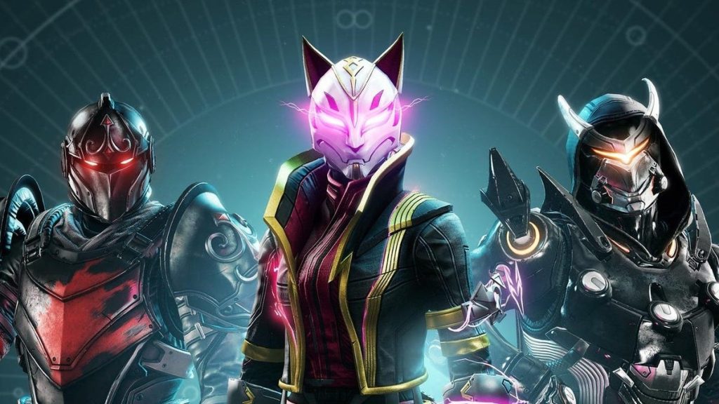 Przecieki w grze Destiny 2 z Fortnite przedstawiające Drift, skórki Omega