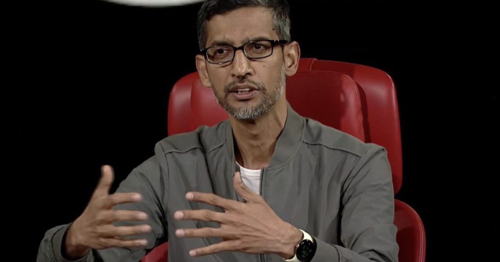 Oto Sundar Pichai w zegarku Google Pixel Watch