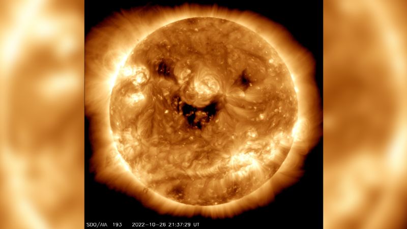 NASA robi dziwne zdjęcie „uśmiechniętego” słońca