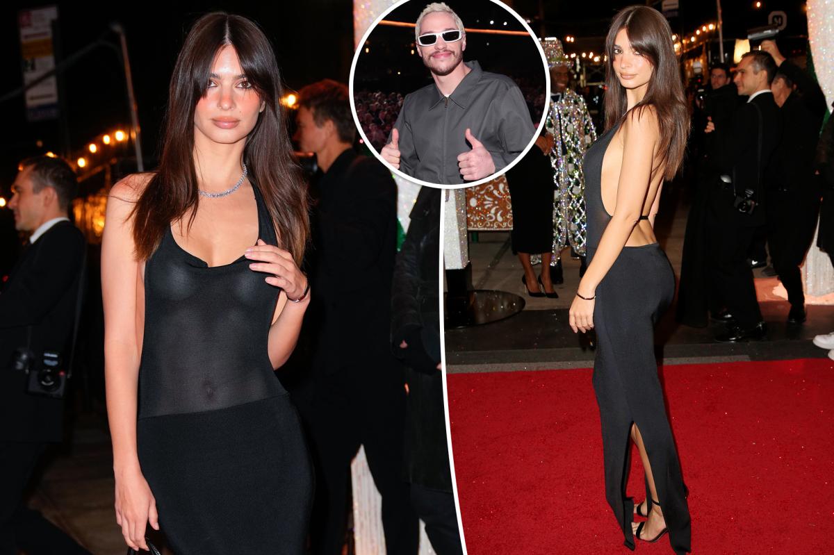 Emily Ratajkowski nosi przezroczystą sukienkę wśród plotek, że spotyka się z Petem Davidsonem